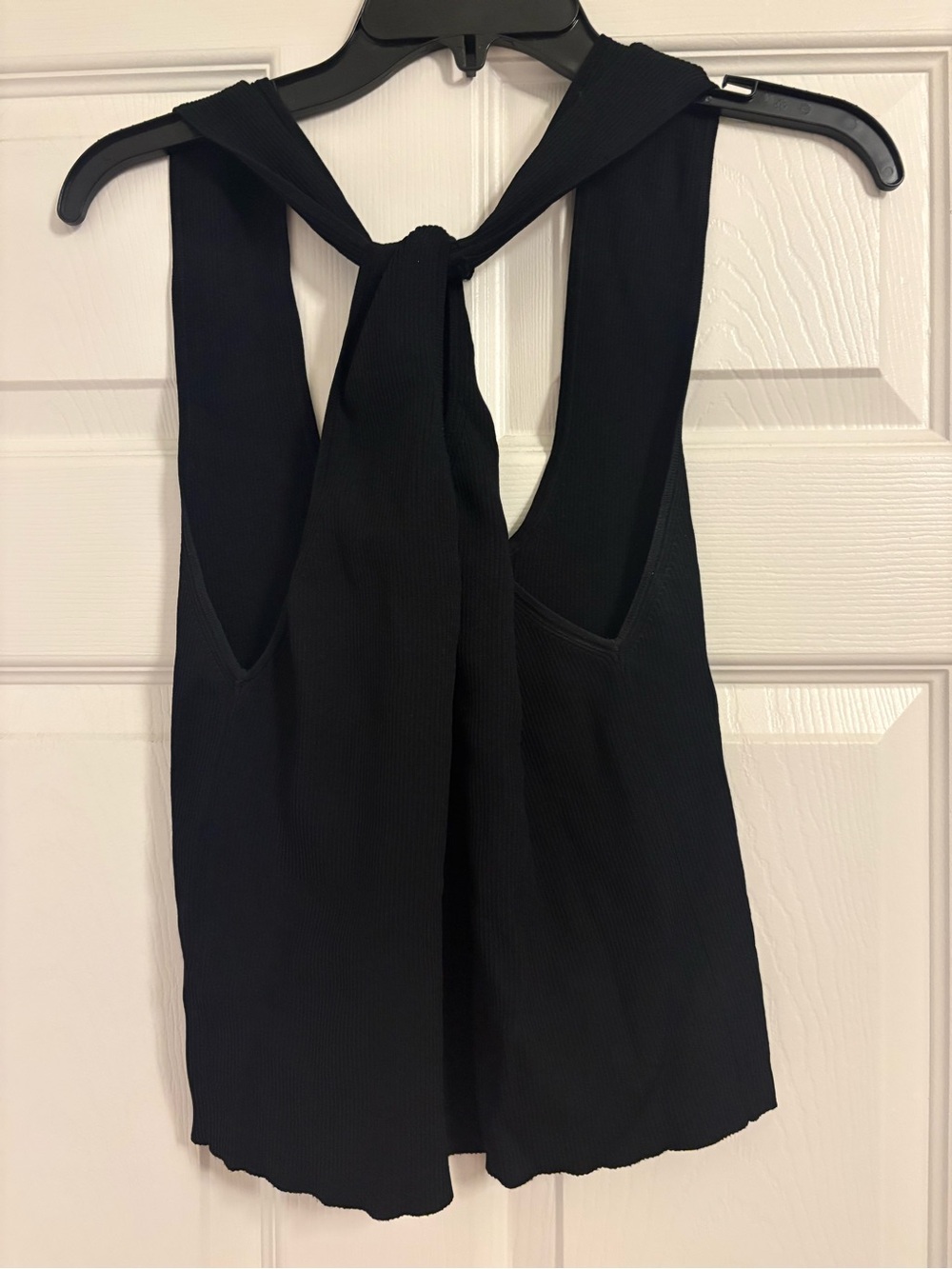 Zara Black Ribbed Tank - Picture 2 of 4